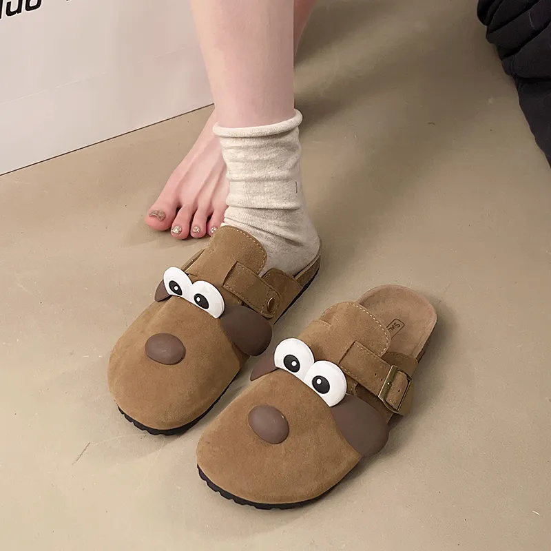 Puppytown Slip Resistant Abrasion Resistant Quiet Closed Toe Slippers Women's-7