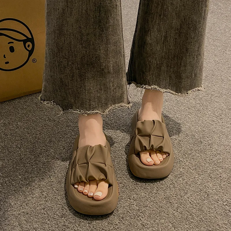 Puppytown Rubber Sole Slip Resistant Abrasion Resistant Slide Slippers Women's-14
