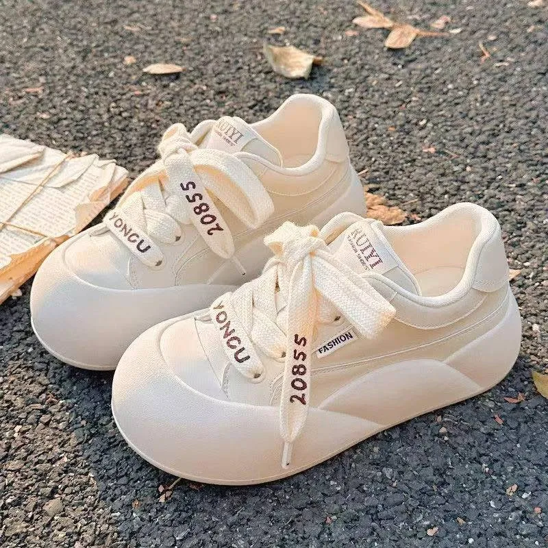 Puppytown Abrasion Resistant Shock Absorbers Low Top Casual Shoes Women's Ecru-1