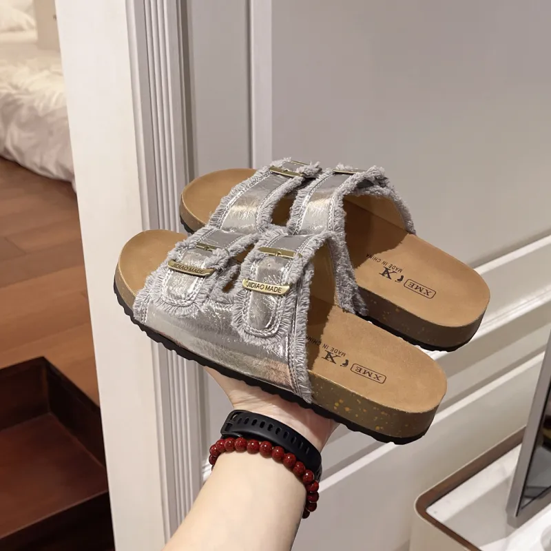 Puppytown Slip Resistant Abrasion Resistant Slide Slippers Women's-5