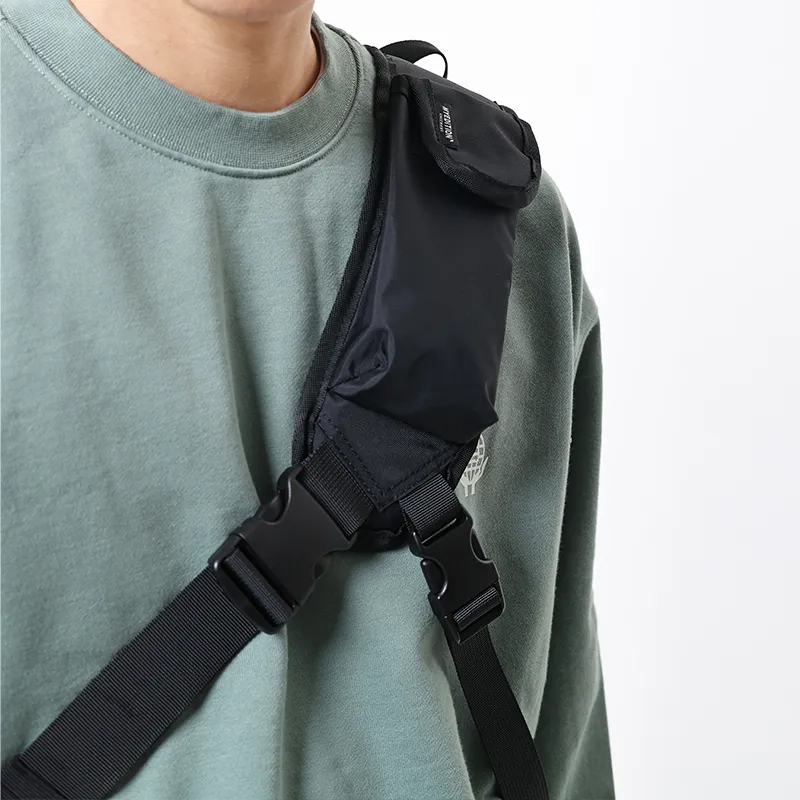 MYEDITION Quiver Bag Hobo Bag Cycling Bag Crossbody Bag Polyester Brown/Black/Asphalt Gray Unisex-2