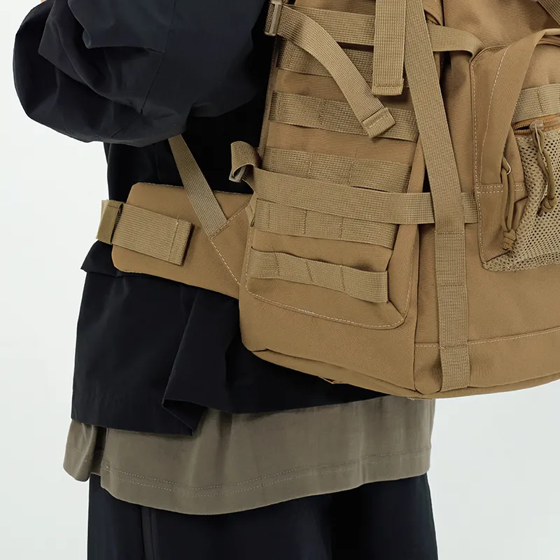 MYEDITION Mountaineering Bag Backpack Oxford Black Men's-10