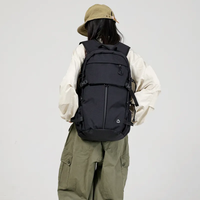 MYEDITION 25L Backpack Outdoor Bag Oxford Asphalt Gray/Olive Green/Black Unisex-1
