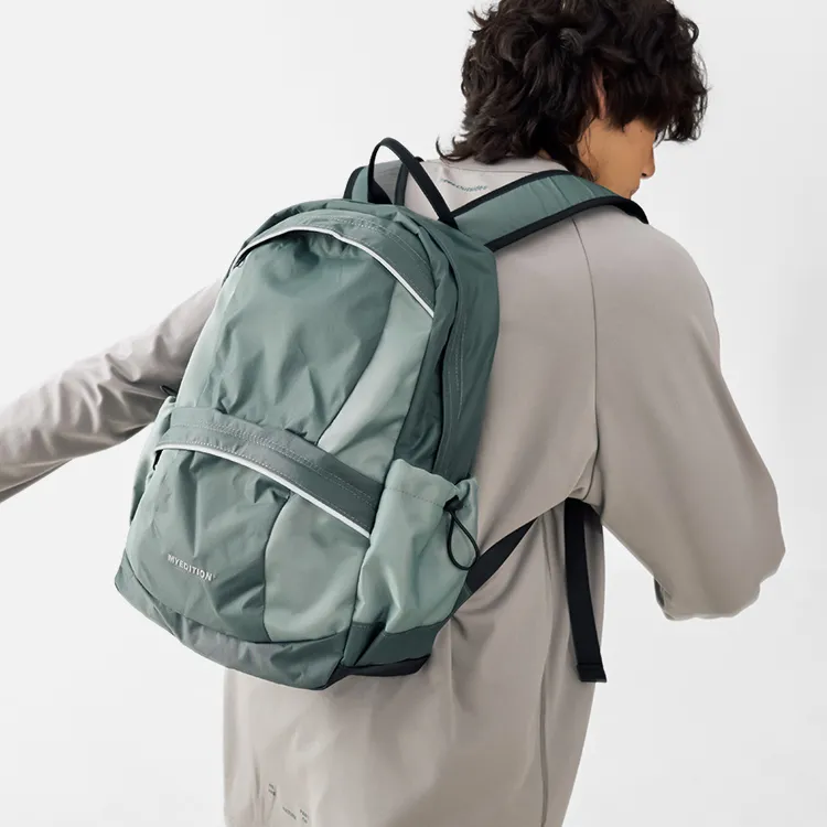MYEDITION 15L Backpack Students Backpack Travel Bag Backpack Outdoor Bag Fabric Black/Asphalt Gray Unisex-5