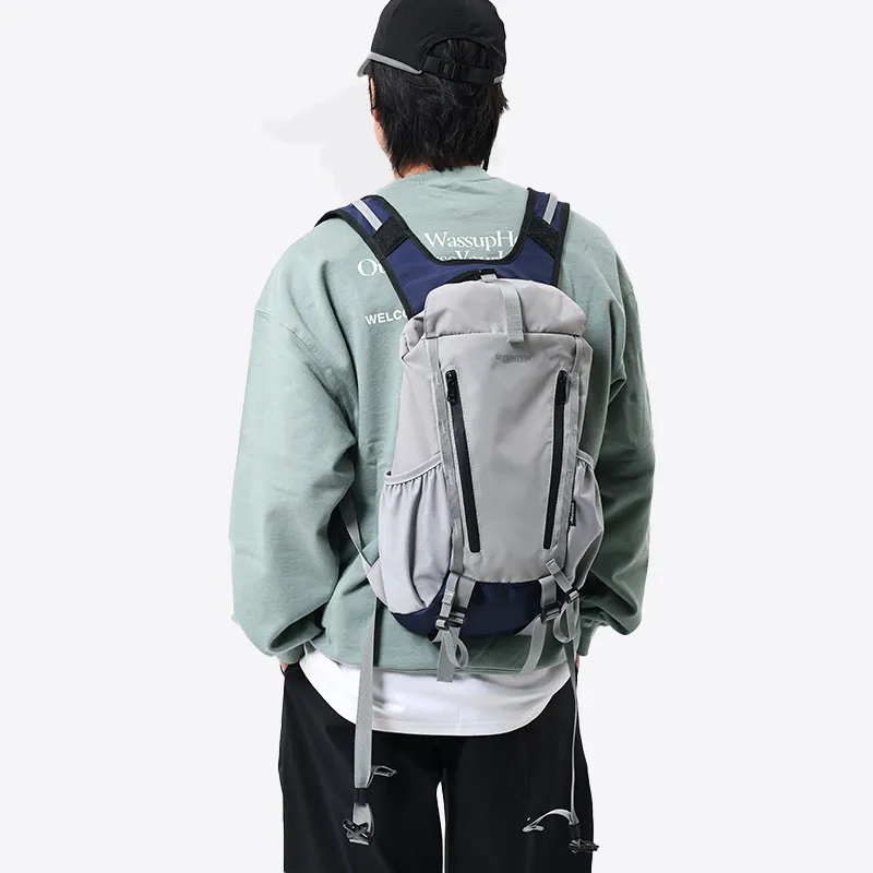 MYEDITION Backpack University Student Backpack Polyester Black/Yellow/Gray Unisex-12