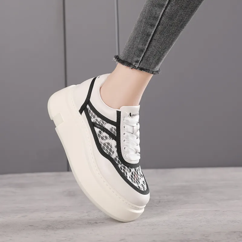 AQUASCUTUM Height Increasing, Breathable, Lightweight Low Top Skateboard Shoes Women's-9