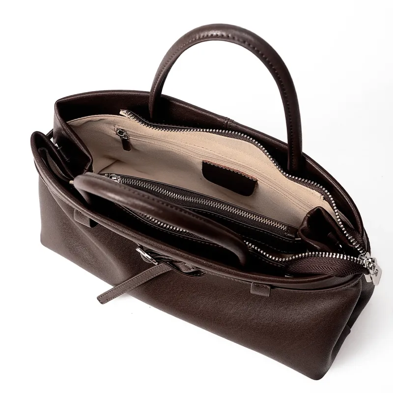 AQUASCUTUM Top Grain Cow Leather Handbag Women's Multicolor-21
