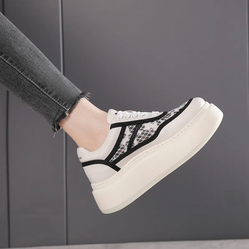 AQUASCUTUM Height Increasing, Breathable, Lightweight Low Top Skateboard Shoes Women's-13