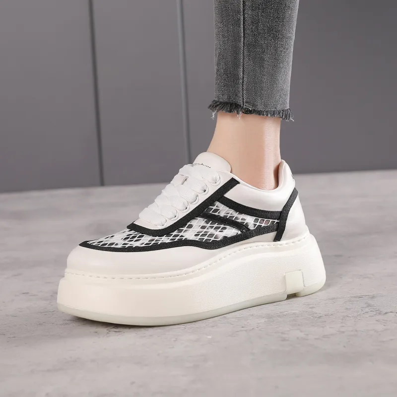 AQUASCUTUM Height Increasing, Breathable, Lightweight Low Top Skateboard Shoes Women's-10