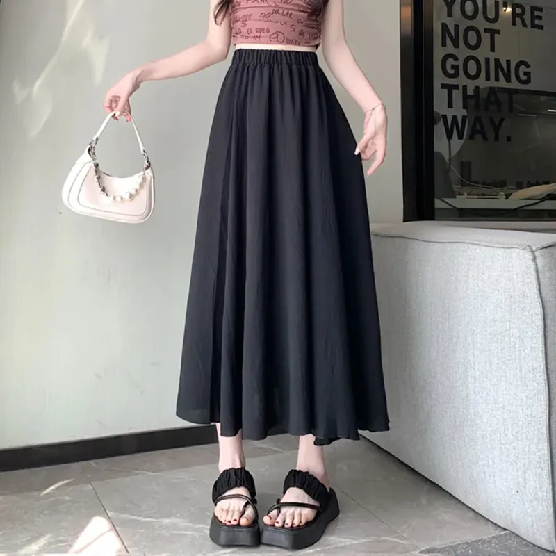 LEMON FAIRY Casual Long Skirt Women's-2