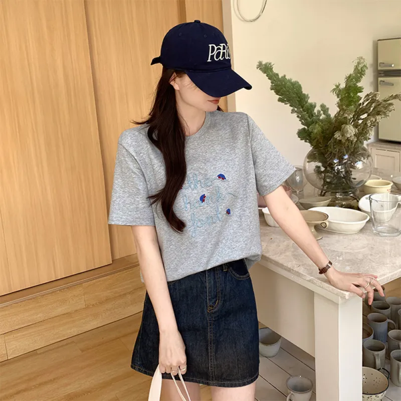 LEMON FAIRY T Shirt Women's Gray-4