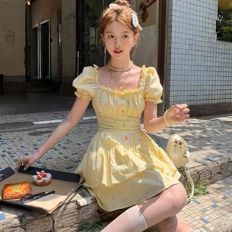 LEMON FAIRY Short Sleeved Dress Women's-3