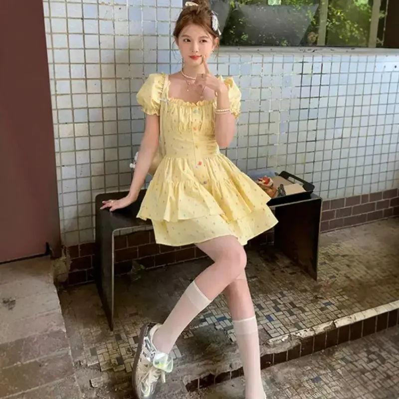 LEMON FAIRY Short Sleeved Dress Women's-5