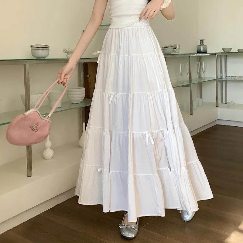 LEMON FAIRY Casual Long Skirts Women's-5