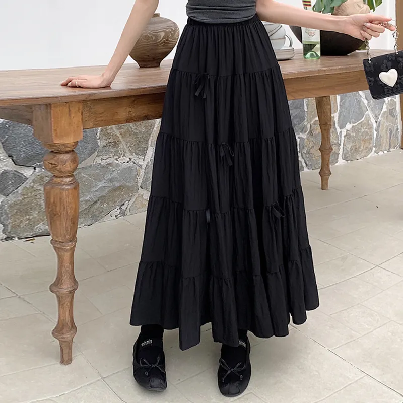 LEMON FAIRY Casual Long Skirts Women's-9