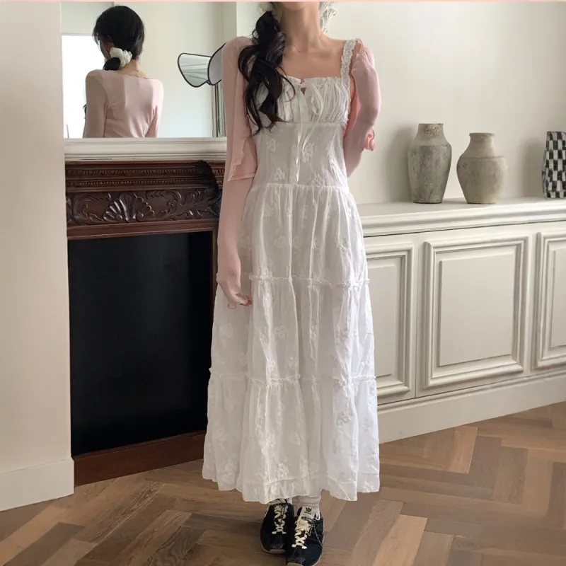 LEMON FAIRY Slip Dresses Women's White-4