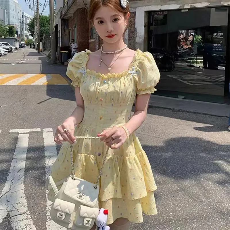 LEMON FAIRY Short Sleeved Dress Women's-2