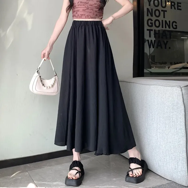 LEMON FAIRY Casual Long Skirt Women's-3