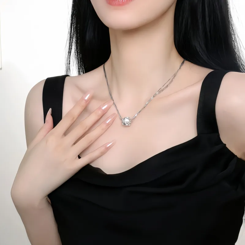 KRNE Copper Alloy Necklaces Unisex-2