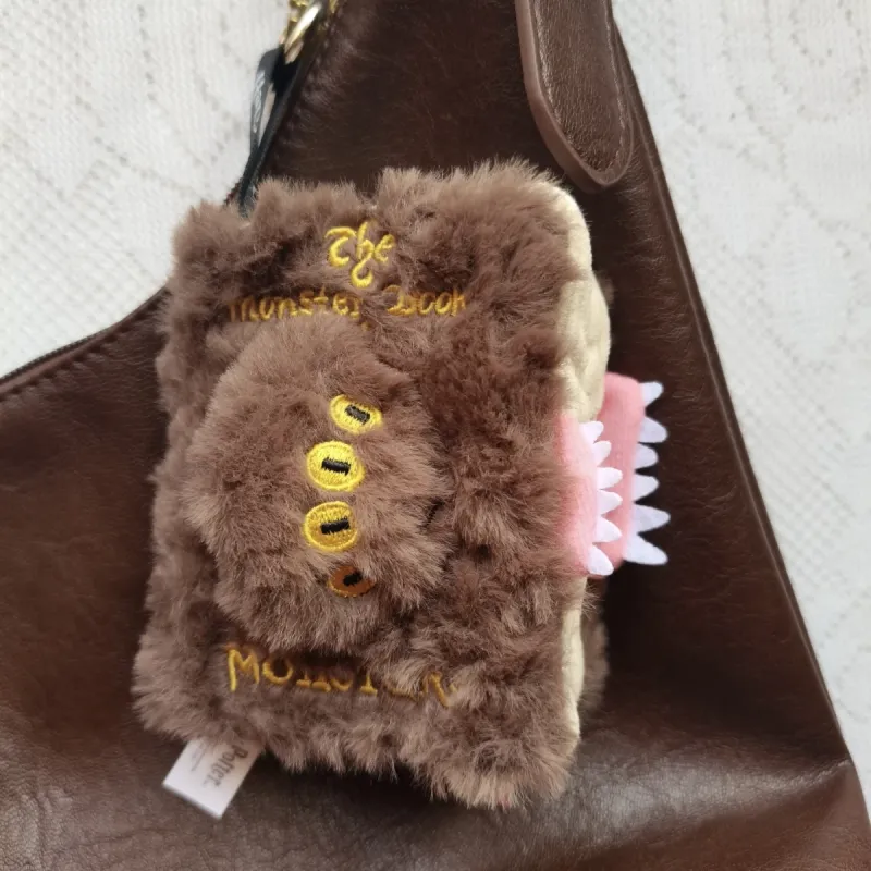 KRNE Fun Monster Book Polyester Plush Doll Pendant Unisex-2