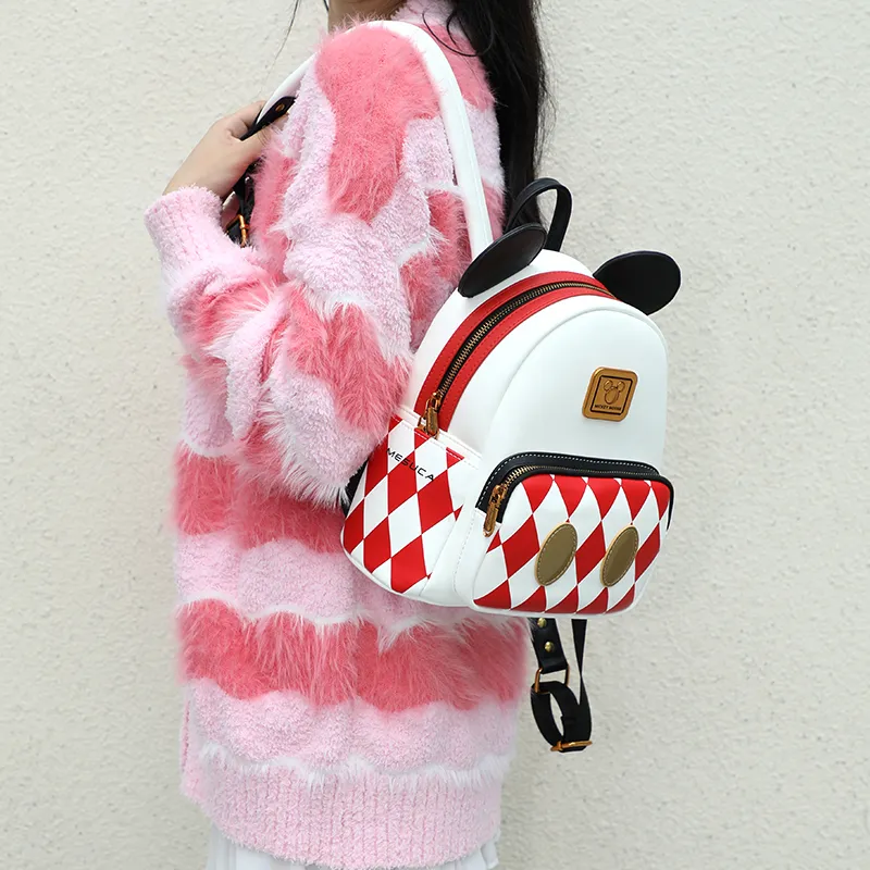 Disney PU Backpack Regular Women's 3D Mickey Mouse-1