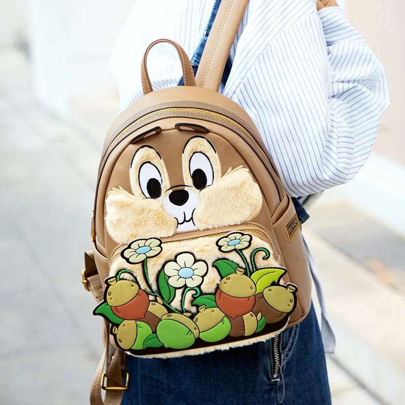 Disney PU Backpack Regular Women's Brown-2
