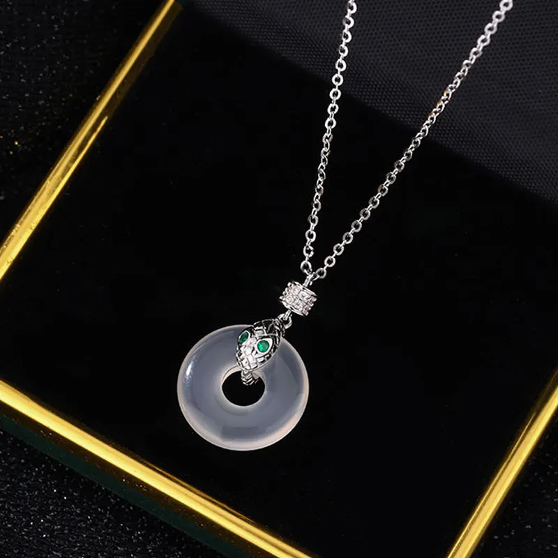 SUCH NICE Chalcedony Necklaces Women's-4