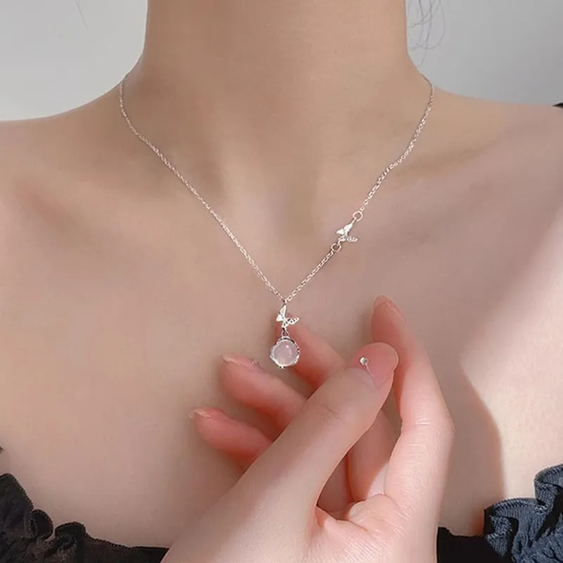 SUCH NICE Chalcedony Jade Necklaces Women's-1