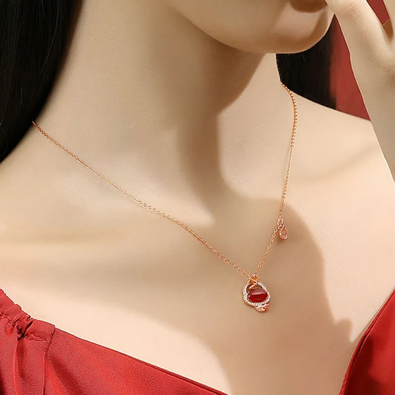SUCH NICE S925 Silver Necklaces Women's-1