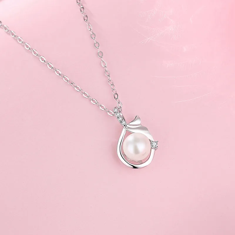 SUCH NICE S925 Silver Necklaces Women's-3