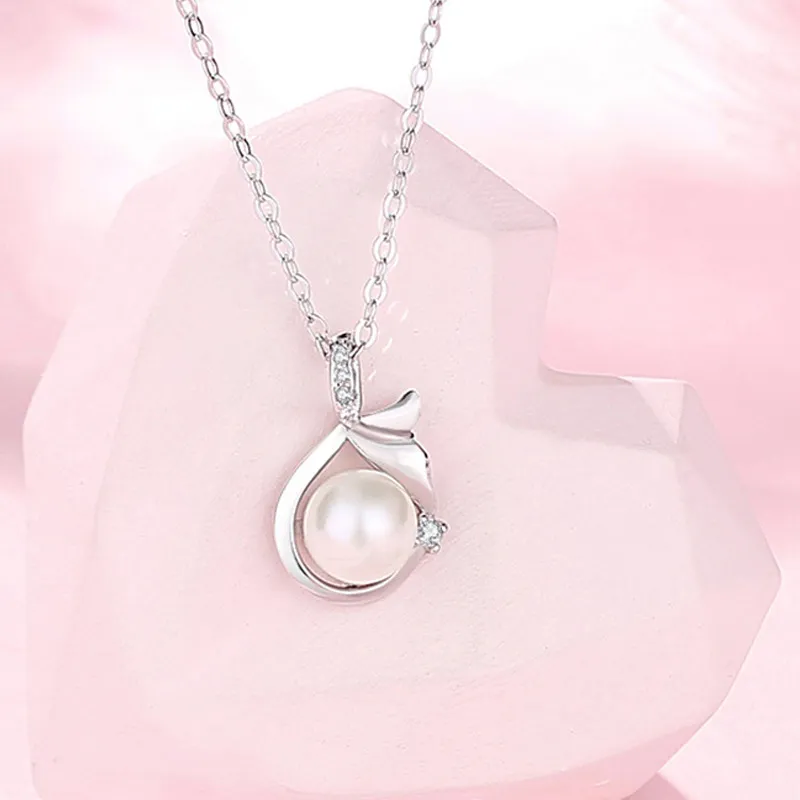SUCH NICE S925 Silver Necklaces Women's-4