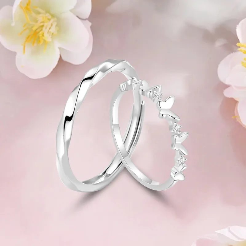 SUCH NICE S999 Fine Silver Rings Unisex-4