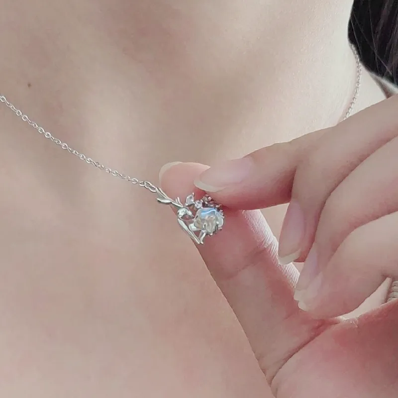 SUCH NICE S925 Silver Necklaces Women's-4