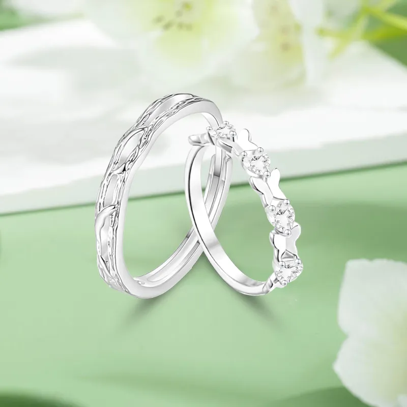 SUCH NICE S999 Fine Silver Rings Unisex-2