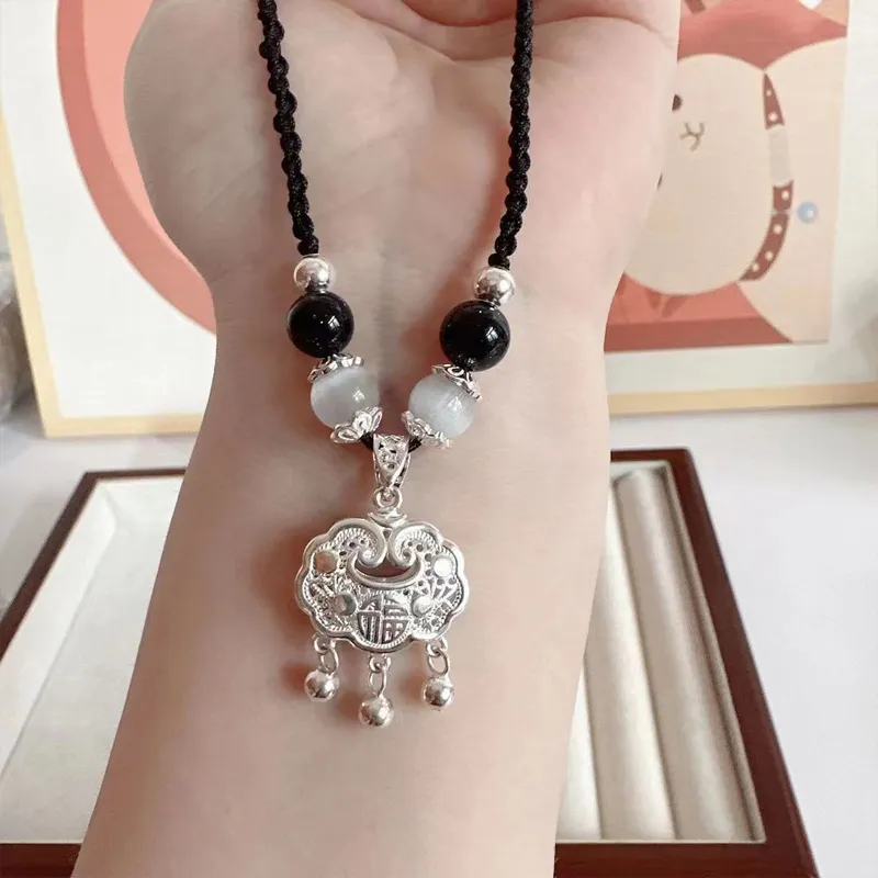 SUCH NICE S999 Fine Silver Necklaces Women's-6