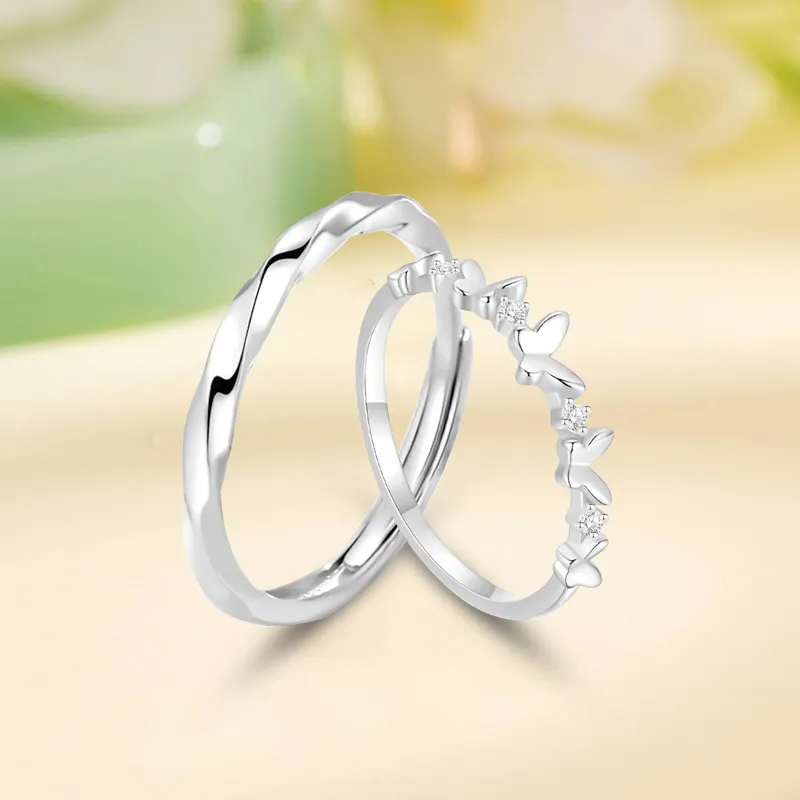 SUCH NICE S999 Fine Silver Rings Unisex-3