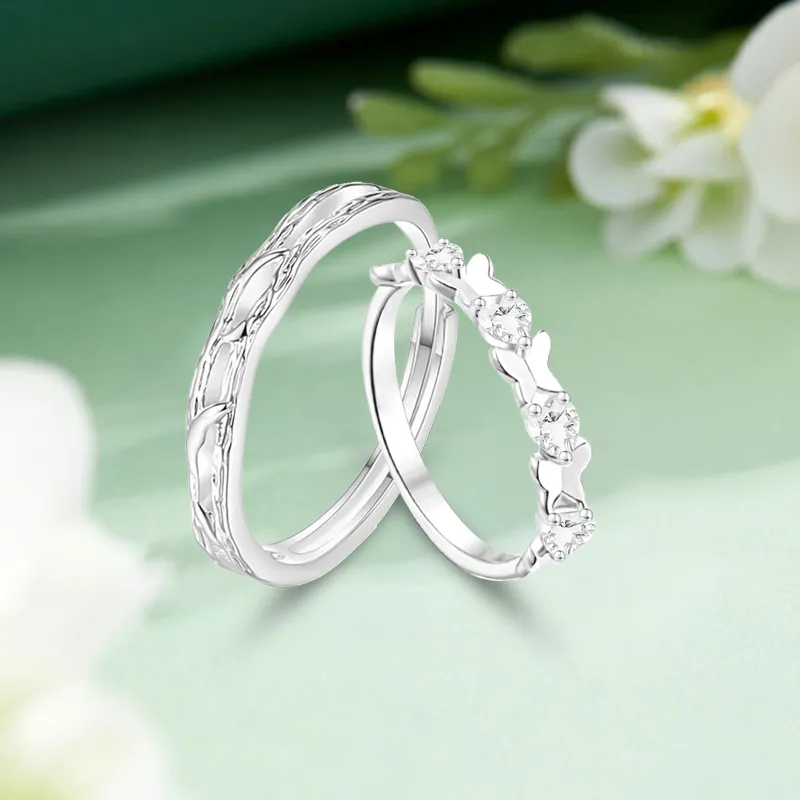 SUCH NICE S999 Fine Silver Rings Unisex-4