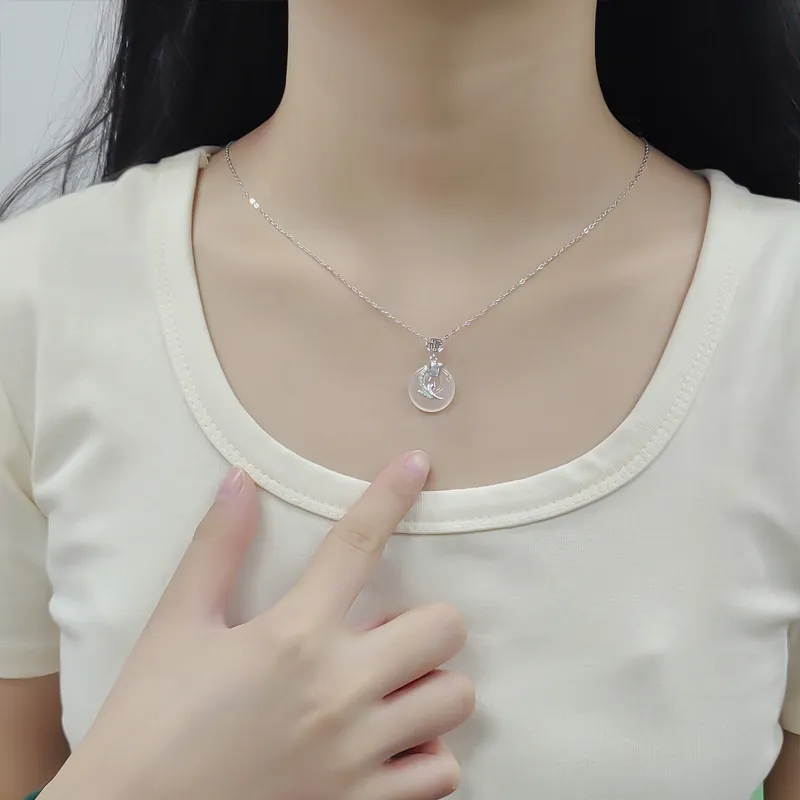 SUCH NICE Chalcedony Necklaces Women's-3