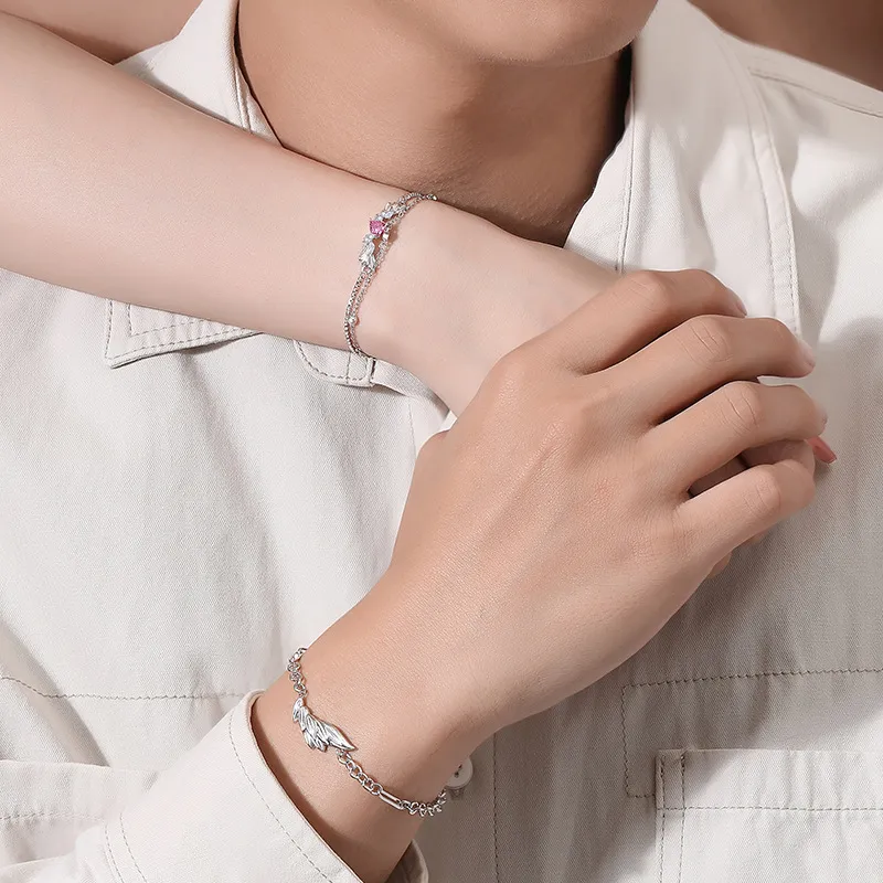 SUCH NICE S925 Silver Bracelets Unisex-3