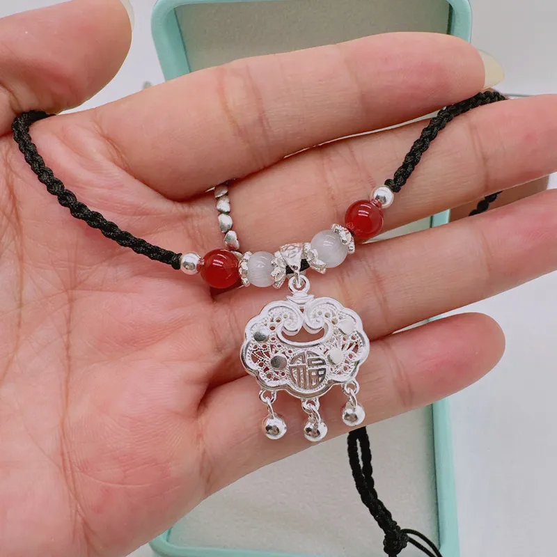 SUCH NICE S999 Fine Silver Necklaces Women's-5