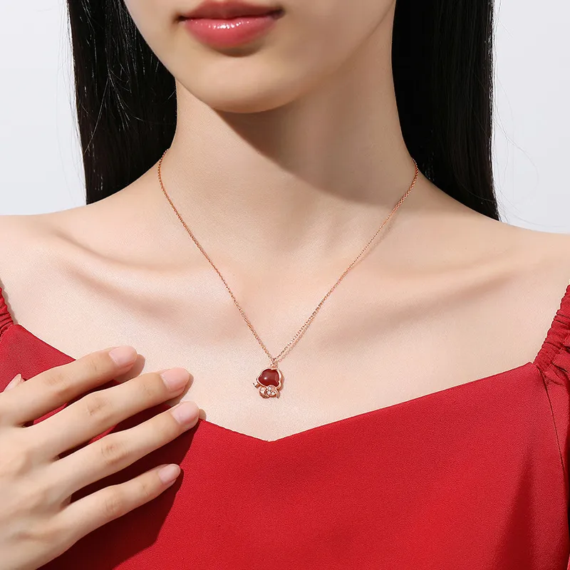 SUCH NICE S925 Silver Necklaces Women's-4