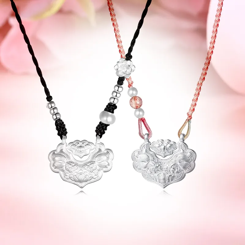 SUCH NICE S999 Fine Silver Necklaces Women's-4