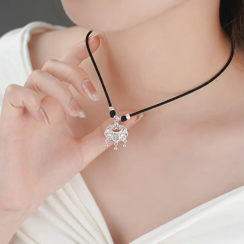 SUCH NICE S999 Fine Silver Necklaces Women's-3