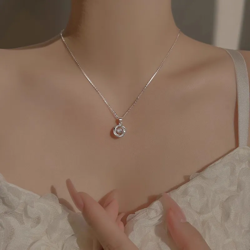 SUCH NICE S925 Silver Necklaces Women's-3