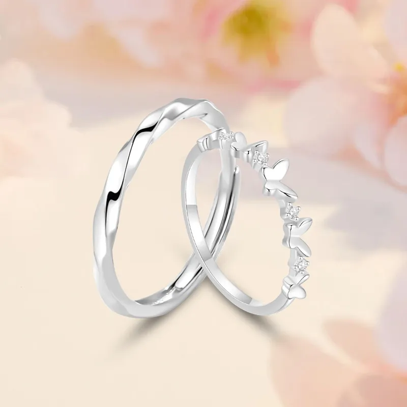 SUCH NICE S999 Fine Silver Rings Unisex-2
