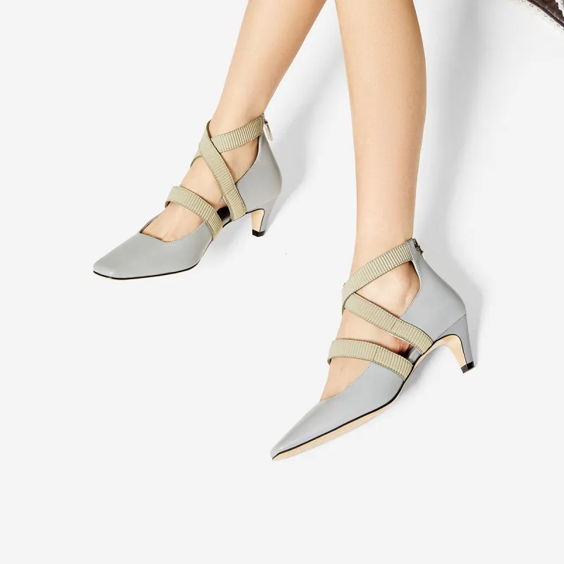 NINE WEST Irregular Heel High Heels 5cm Women's-11
