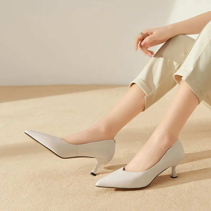 NINE WEST Slim Heel High Heels 5.5cm Women's-4