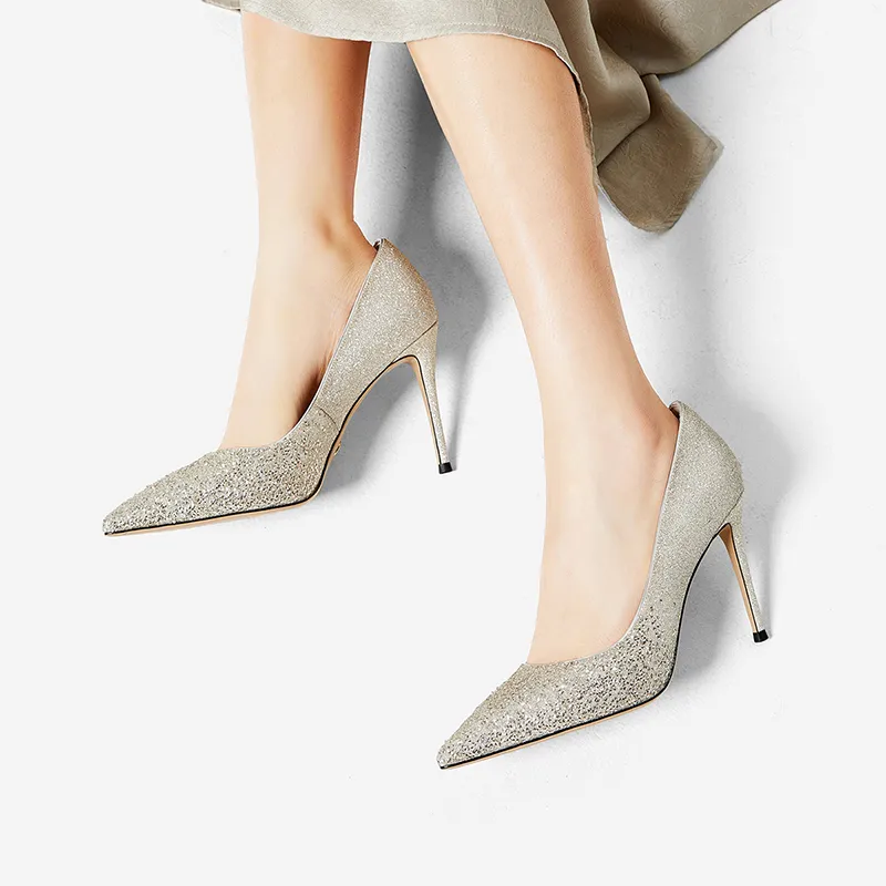 NINE WEST Slim Heel High Heels 9.5cm Women's-6