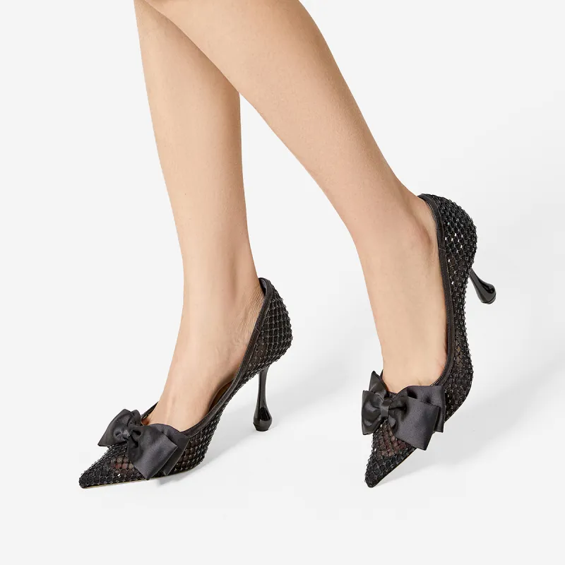 NINE WEST Irregular Heel High Heels 9cm Women's-6