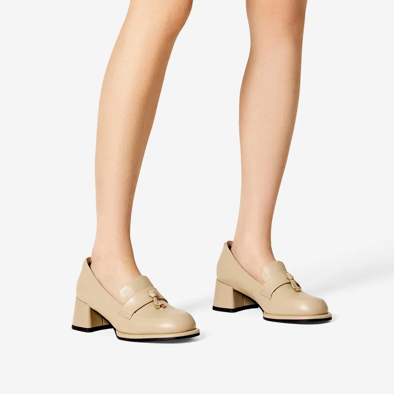 NINE WEST Chunky Heel High Heels 5.4cm Women's-8